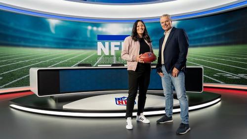 Nadine Nurasyid und Jan Stecker moderieren gemeinsam "NFL Sideline - Das Football-Magazin“