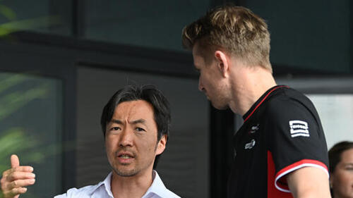 Gehen bald getrennte Wege: Haas-Teamchef Ayao Komatsu und Nico Hülkenberg