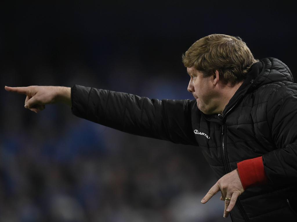 Gent-Coach Hein Vanhaezebrouck dirigiert an der Seitenlinie