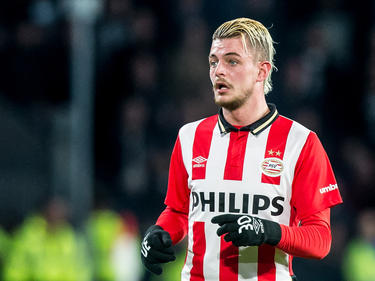 Maxime Lestienne maakt weer speelminuten tijdens het competitieduel PSV - PEC Zwolle. (19-12-2015)