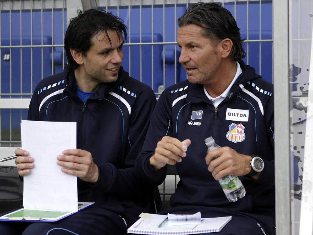 SKN-Coach Gerald Baumgartner (r.) mit Assistent Renato Gligoroski. SKN-Coach Gerald Baumgartner (r.) mit Assistent Renato Gligoroski.