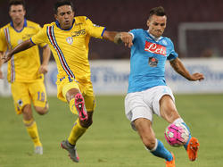Christian Maggio (r.) ist unzufrieden mit dem Saisonstart von Napoli