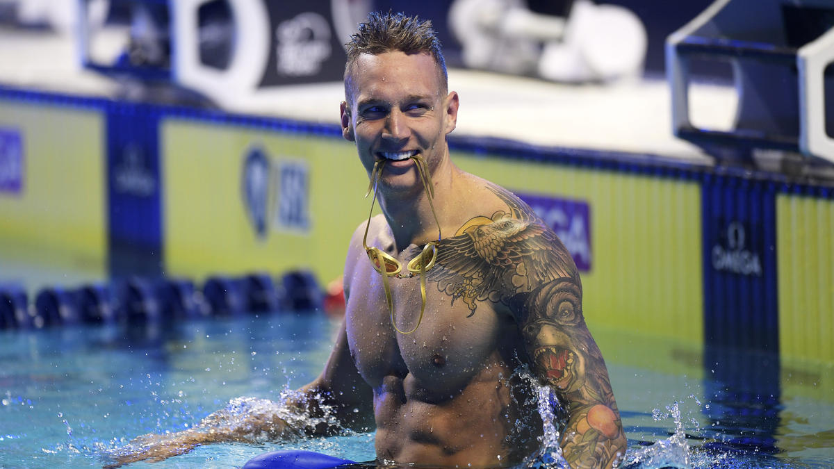Hat in Budapest einen Traum-Weltrekord über 100 Meter Lagen aufgestellt: Caeleb Dressel Hat in Budapest einen Traum-Weltrekord über 100 Meter Lagen aufgestellt: Caeleb Dressel
