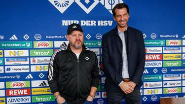Steffen Baumgart (l.) wird neuer HSV-Trainer