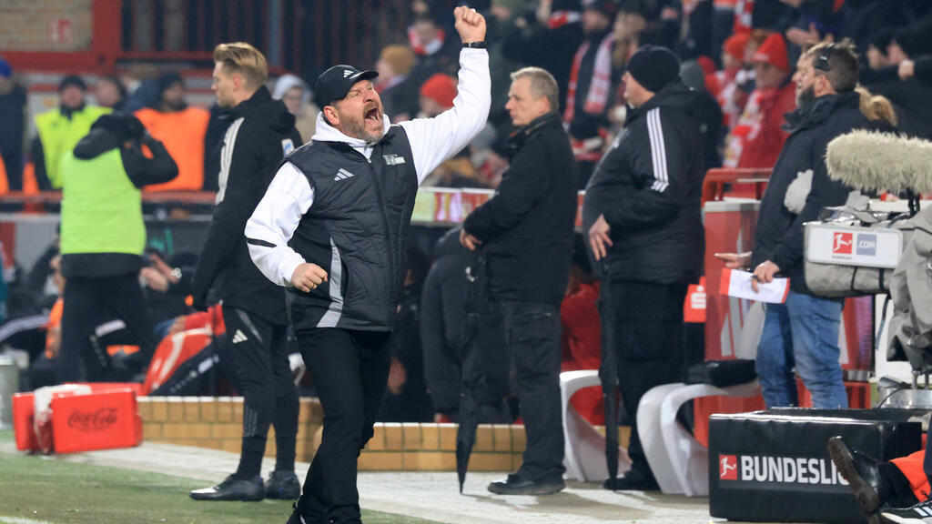 Jubel bei Union-Coach Steffen Baumgart