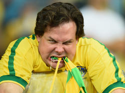 Ein unzufriedener brasilianischer Fan nach dem 1:7 im WM-Halbfinale 2014 gegen Deutschland