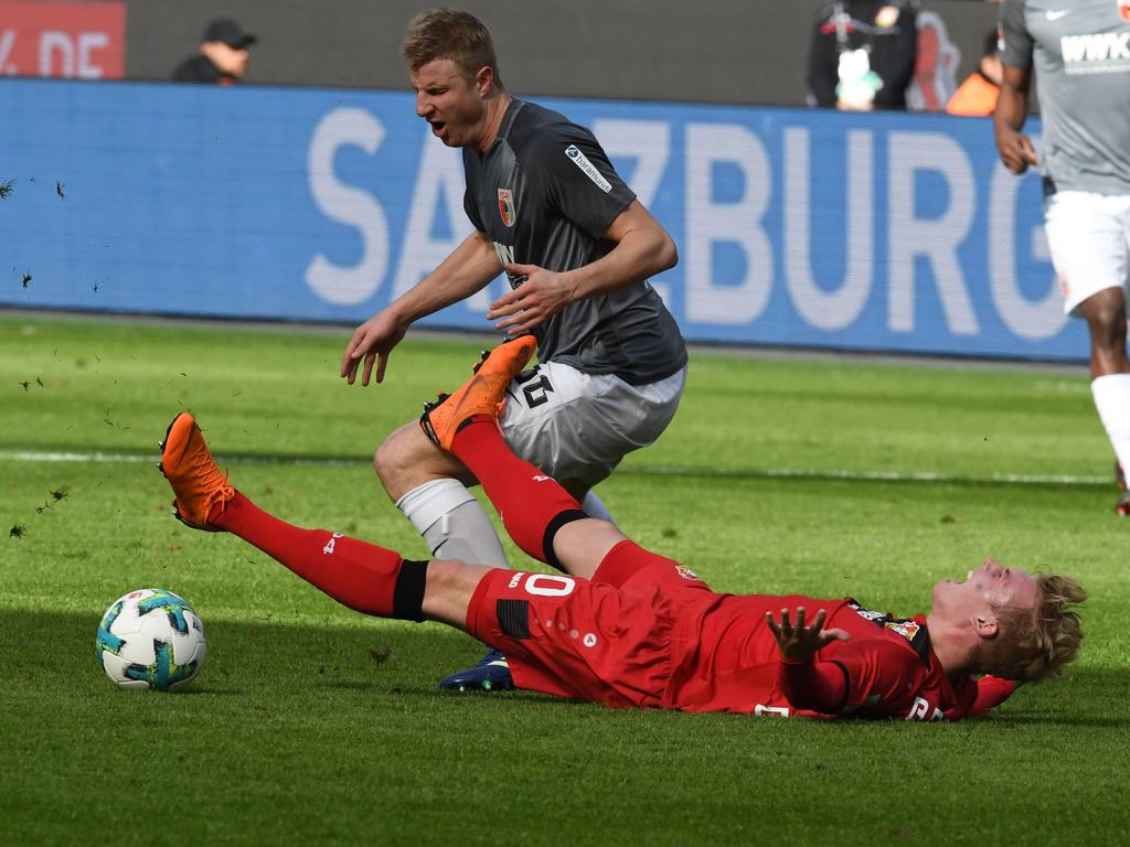 Julian Brandt und Bayer Leverkusen mussten sich gegen den FCA mit einem Punkt begnügen