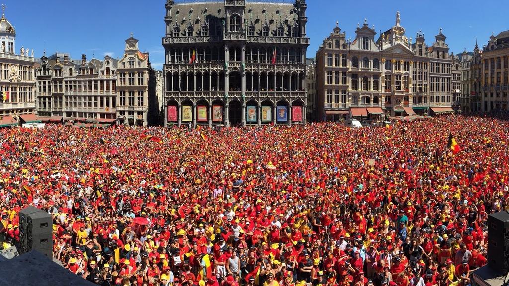 In Belgien herrschte am Sonntag Partystimmung. Bild: twitter.com/BelgianTOIL