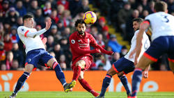 Mohamed Salah (M.) erzielte für Liverpool einen Treffer