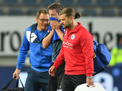 Julian Börner verletzte sich gegen Bochum am Fuß
