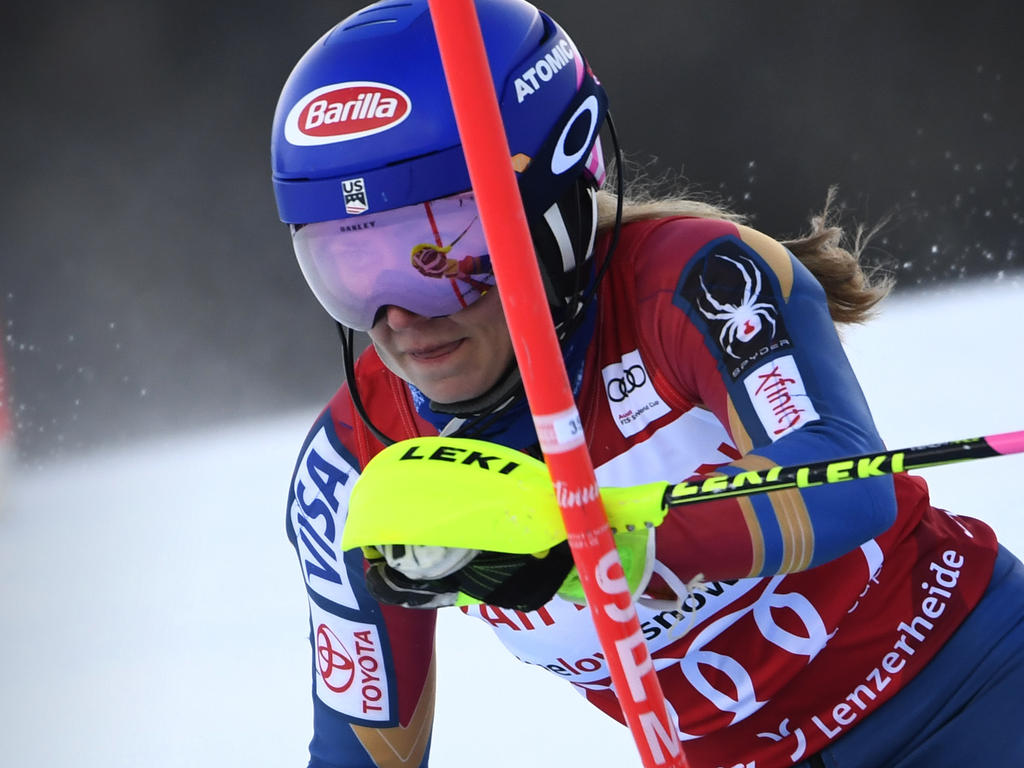 Mikaela Shiffrin scheidet beim Slalom in Lenzerheide aus Mikaela Shiffrin scheidet beim Slalom in Lenzerheide aus