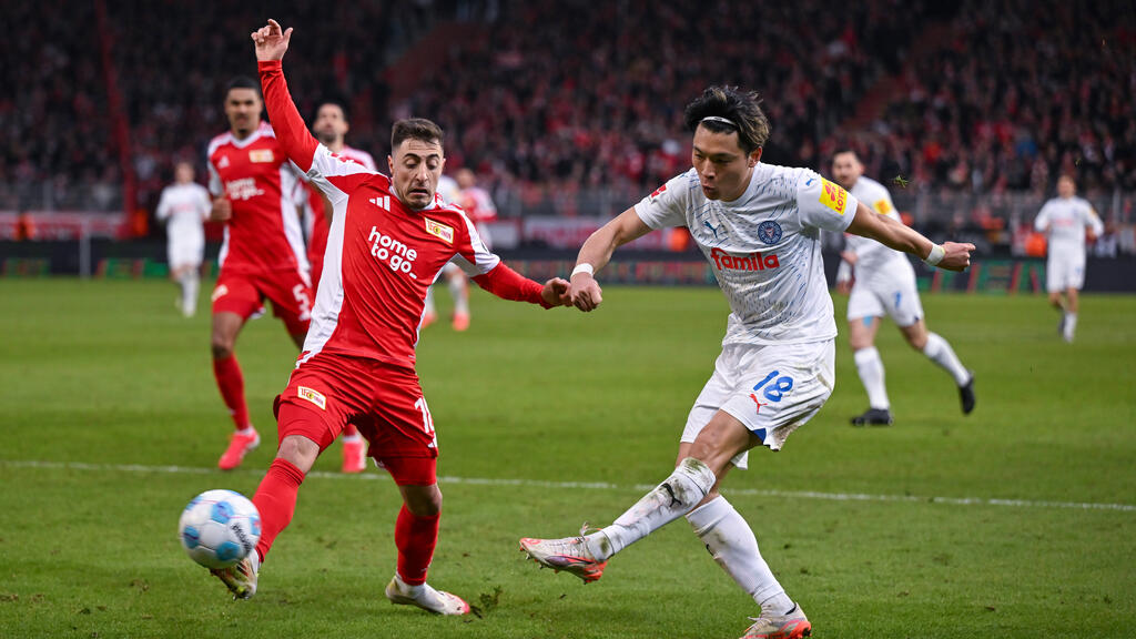 Wechselt Shuto Machino (r.) im Sommer zum 1. FC Union Berlin? Wechselt Shuto Machino (r.) im Sommer zum 1. FC Union Berlin?