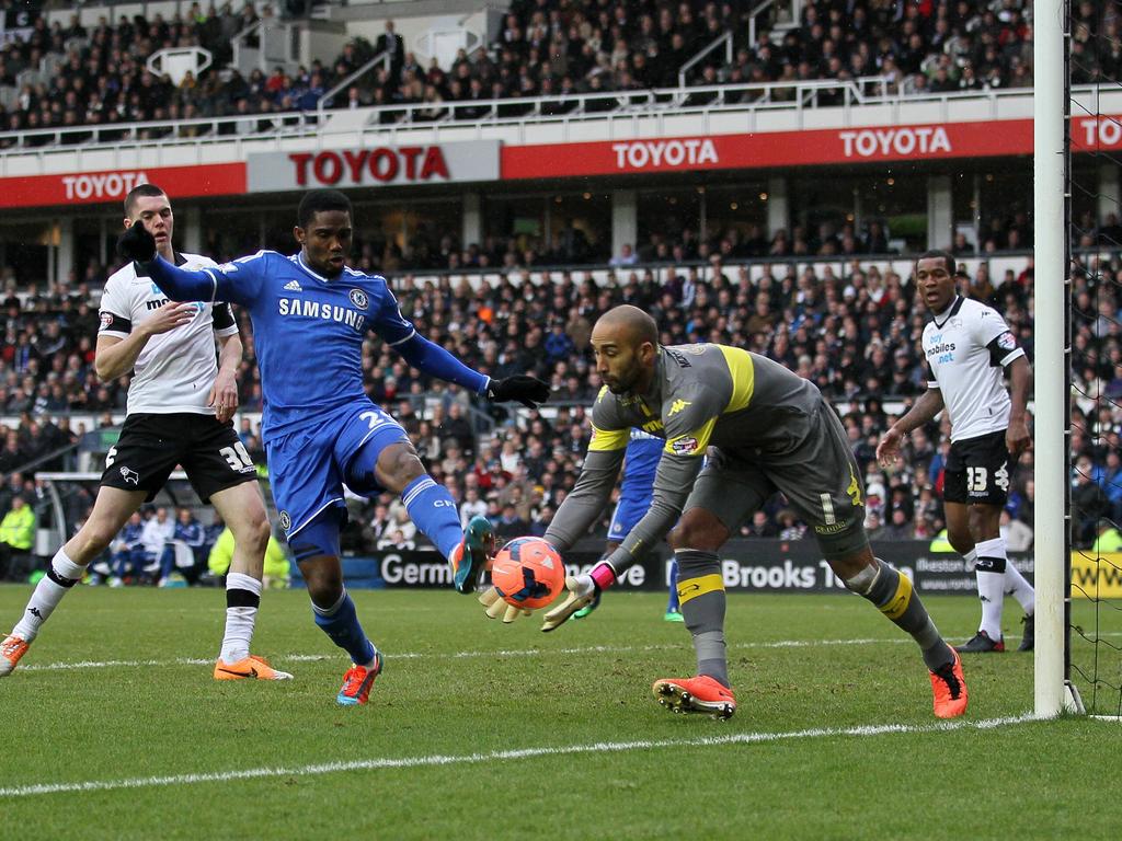 Chelsea mit Samuel Eto'o hatte kaum Mühe mit Derby County