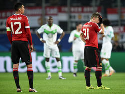 Bastian Schweinsteiger (r.) hat gegen den VfL Wolfsburg enttäuscht