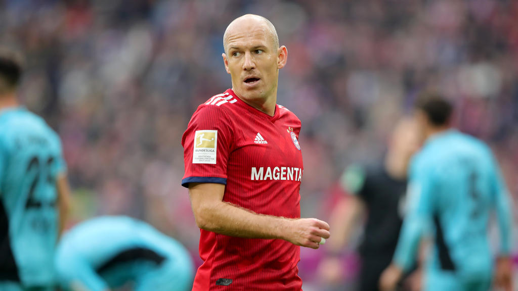 Arjen Robben liegt mit dem FC Bayern München zur Zeit nur auf Rang fünf