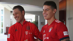 James Rodríguez (r.) dementierte Probleme mit seinem Trainer Niko Kovac