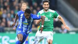 Herthas Javairo Dilrosun (l.) kehrt nach seiner Verletzungspause gegen den FSV Mainz in den Berliner Kader zurück