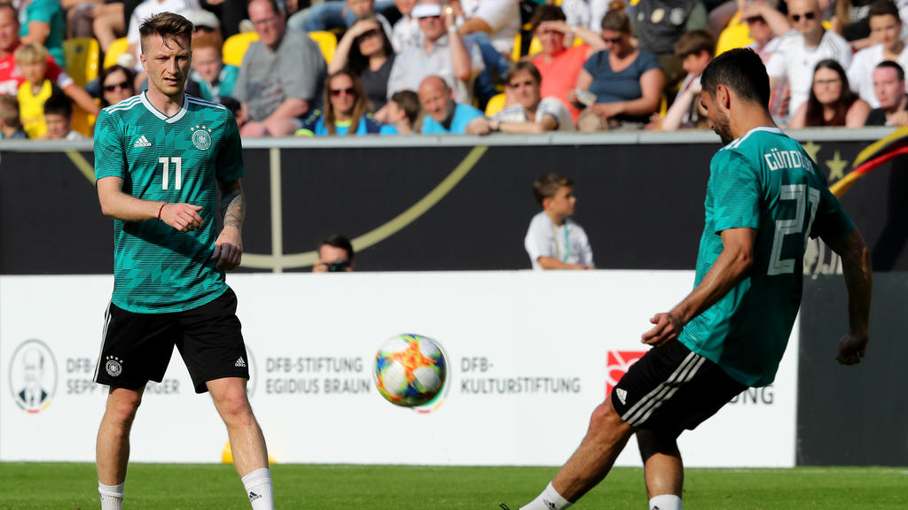 Marco Reus (l.) ist einer der Hoffnungsträger im DFB-Team
