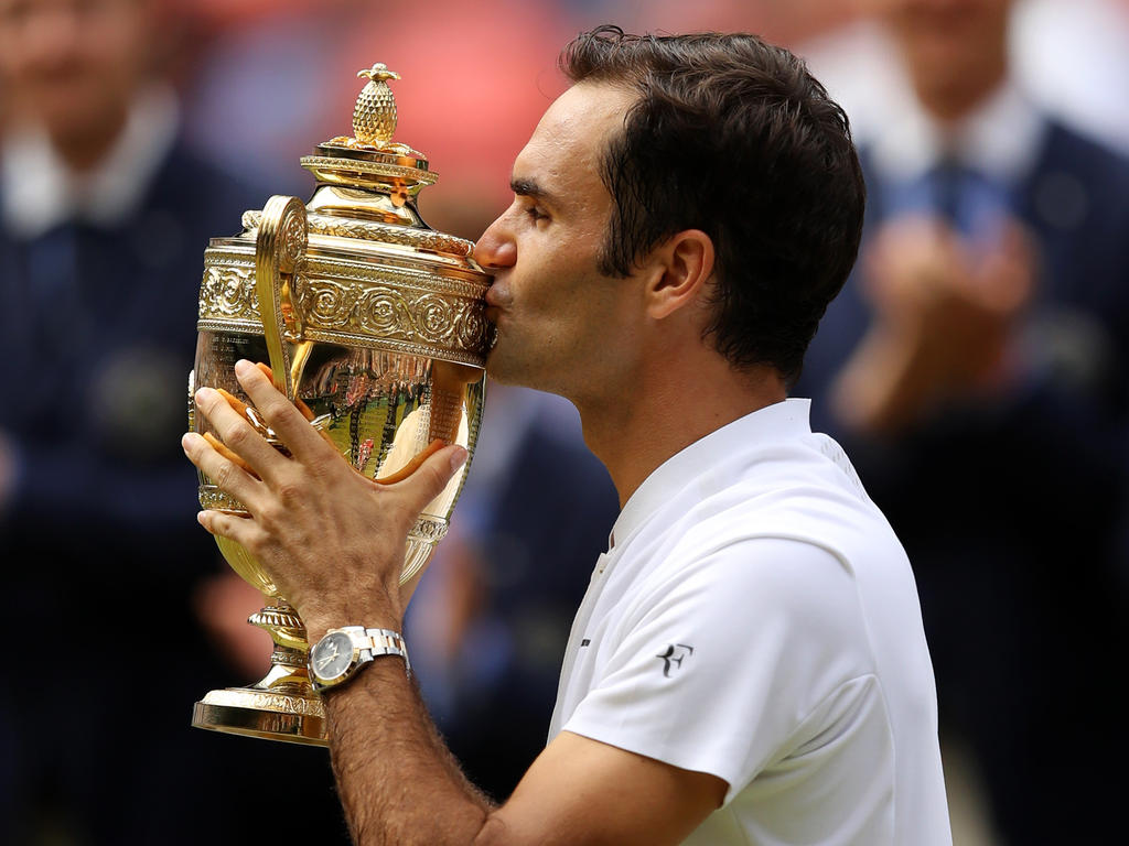 Riesengroßer Jubel nach dem achten Wimbledon-Erfolg von Roger Federer