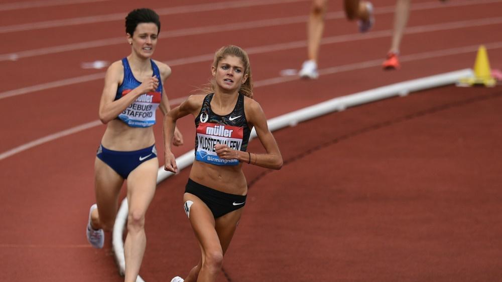 Konstanze Klosterhalfen beendete das Rennen auf Rang drei Konstanze Klosterhalfen beendete das Rennen auf Rang drei