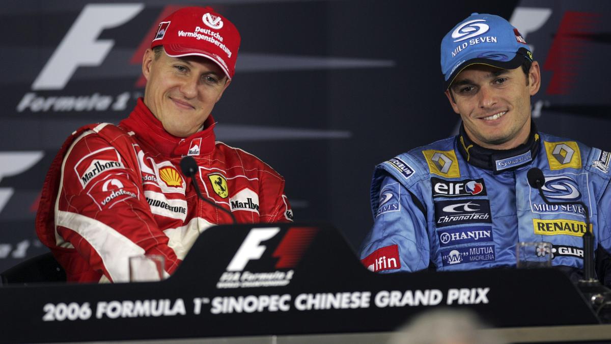 Jahrelang Kollegen in der Formel 1: Michael Schumacher und Giancarlo Fisichella