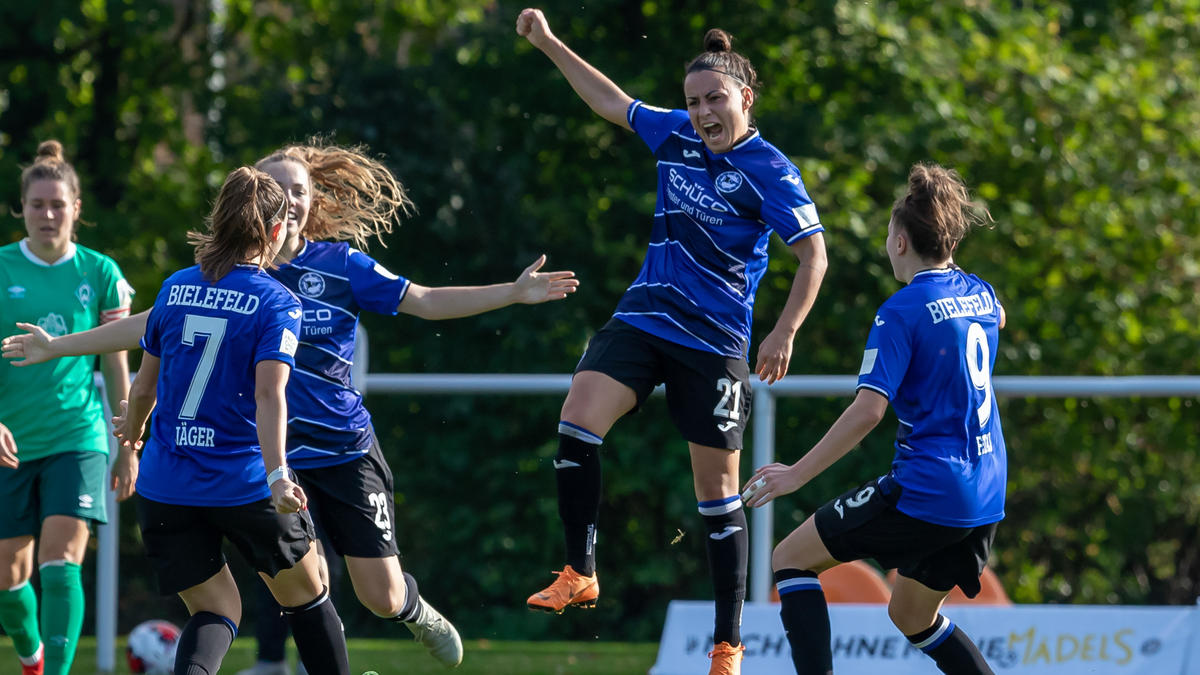 Sarah Grünheid schoss die Arminia ins Pokal-Halbfinale Sarah Grünheid schoss die Arminia ins Pokal-Halbfinale