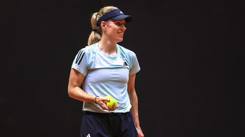 Tennisspielerin Angelique Kerber stand vor ihrem Stuttgart-Auftritt Rede und Antwort