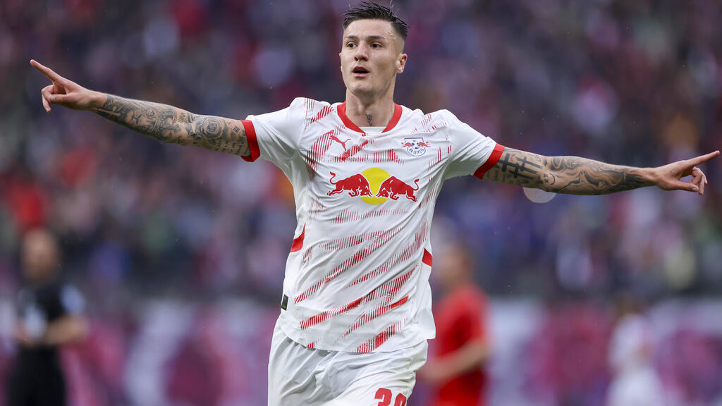 Die Zukunft von Benjamin Sesko bei RB Leipzig ist offen Die Zukunft von Benjamin Sesko bei RB Leipzig ist offen