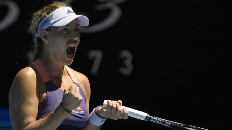 Freut sich über den Einzug ins Achtelfinale: Angelique Kerber Freut sich über den Einzug ins Achtelfinale: Angelique Kerber