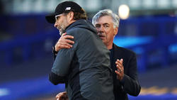 Jürgen Klopp und Carlo Ancelotti treffen am Samstag im Derby aufeinander