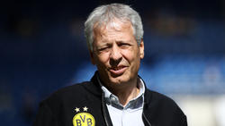 Lucien Favre stellt sich den Fragen der Journalisten