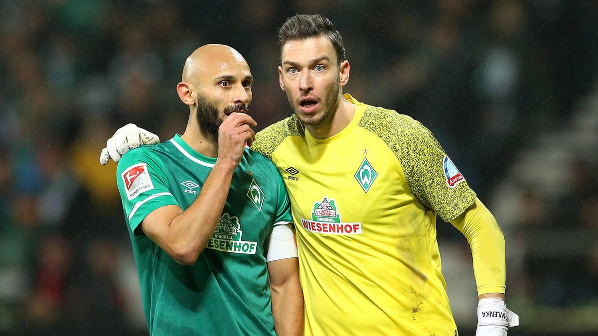 Ömer Toprak (l.) und Jiri Pavlenka waren bei Werder zuletzt gesetzt