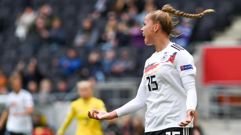 Giulia Gwinn steht im Kader der deutschen Fußball-Nationalmannschaft