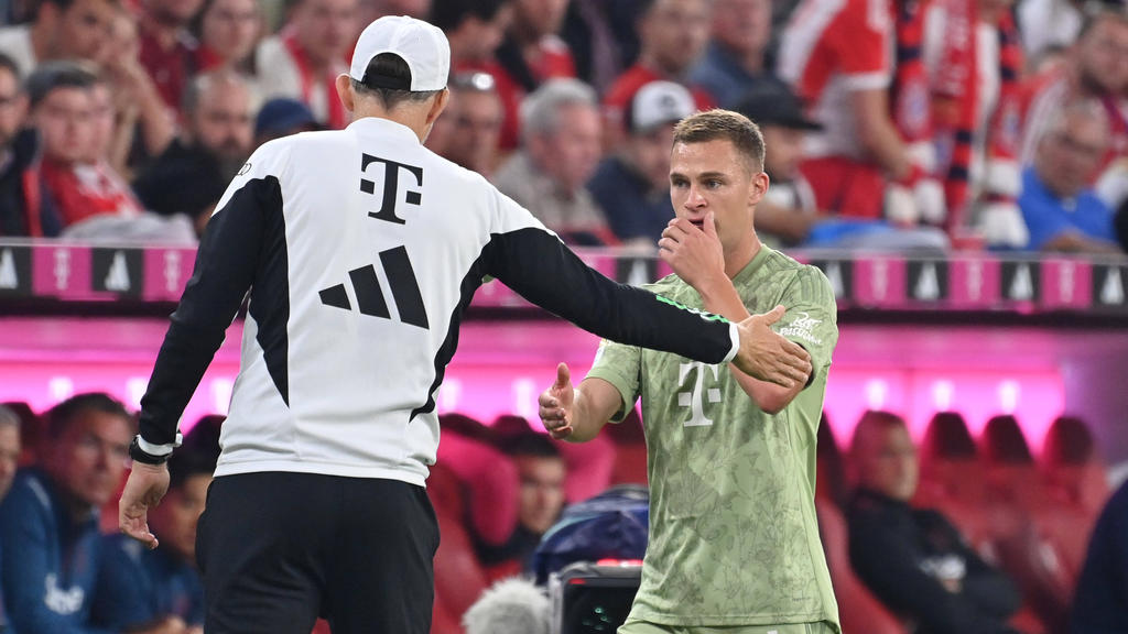 Hängt der Haussegen beim FC Bayern zwischen Thomas Tuchel (l.) und Joshua Kimmich schief? Hängt der Haussegen beim FC Bayern zwischen Thomas Tuchel (l.) und Joshua Kimmich schief?