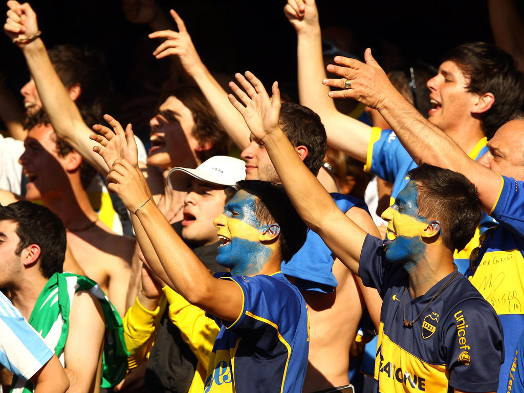 Hichas del Club Atlético Boca Juniors animando a su equipo. (Foto: Getty)