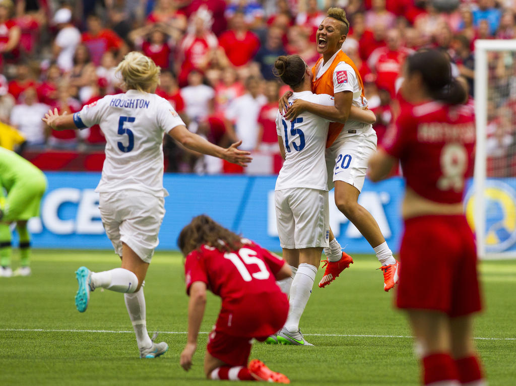 La victoria le dio a Inglaterra su primera clasificación a semis de un Mundial femenino. (Foto: Getty)