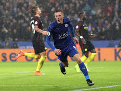 Jamie Vardy traf dreifach beim Sieg von Leicester gegen Manchester City