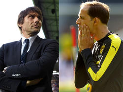 Thomas Tuchel (r.) wird mit Chelsea in Verbindung gebracht