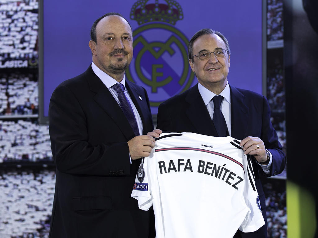 Gemeinsam in die Zukunft: Real-Präsident Florentino Pérez und Rafael Benítez