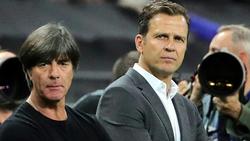 Bierhoff (r.) will Löw auch in Zukunft den Rücken freihalten