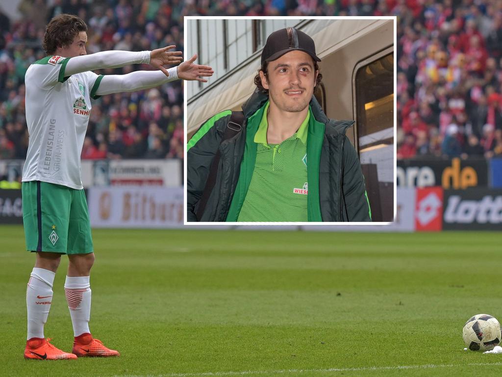 Werder-Neuzugang Thomas Delaney mit blauem Auge aus der Partie gegen Mainz