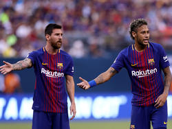 Das Barça-Duo Messi (l.) und Neymar war im Testspiel-Clásico erfolgreich