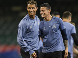 Cristiano Ronaldo hätte James Rodríguez gerne weiter bei Real gesehen