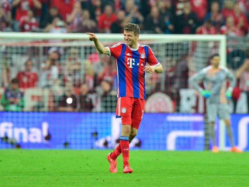 Thomas Müller prägt das Spiel der Bayern. Foto: Marc Müller