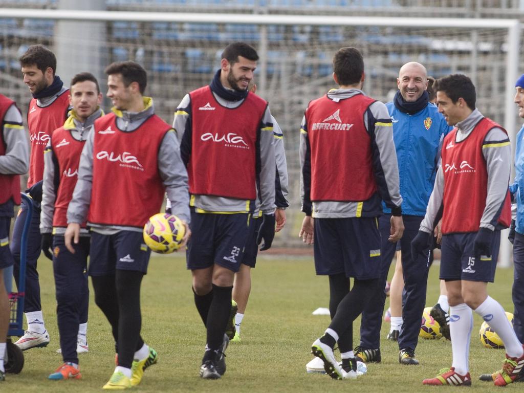 Popovic dirige un entrenamiento del Real Zaragoza