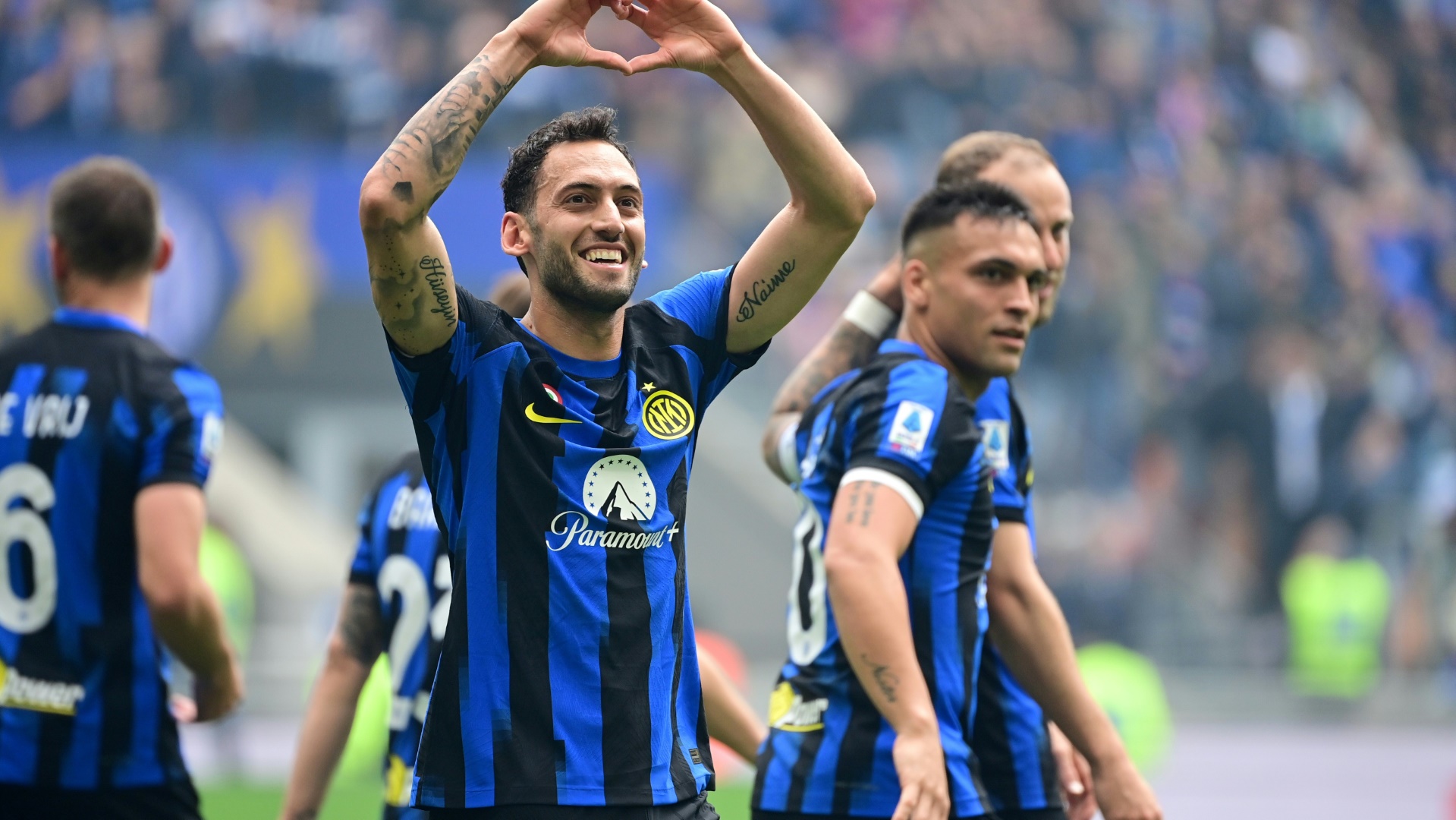 Inter Mailands Doppeltorschütze Hakan Calhanoglu