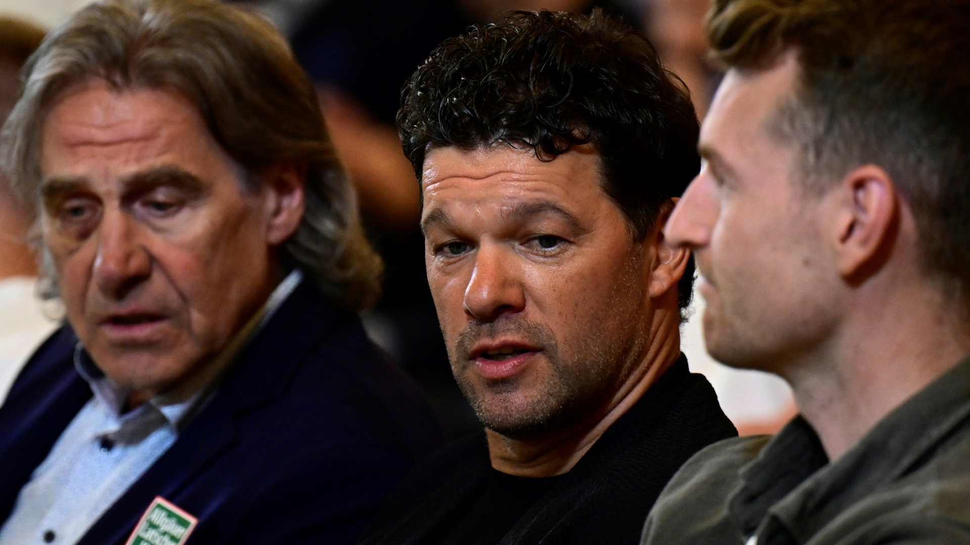 TV-Experte Michael Ballack (M.) freut sich auf die EM TV-Experte Michael Ballack (M.) freut sich auf die EM