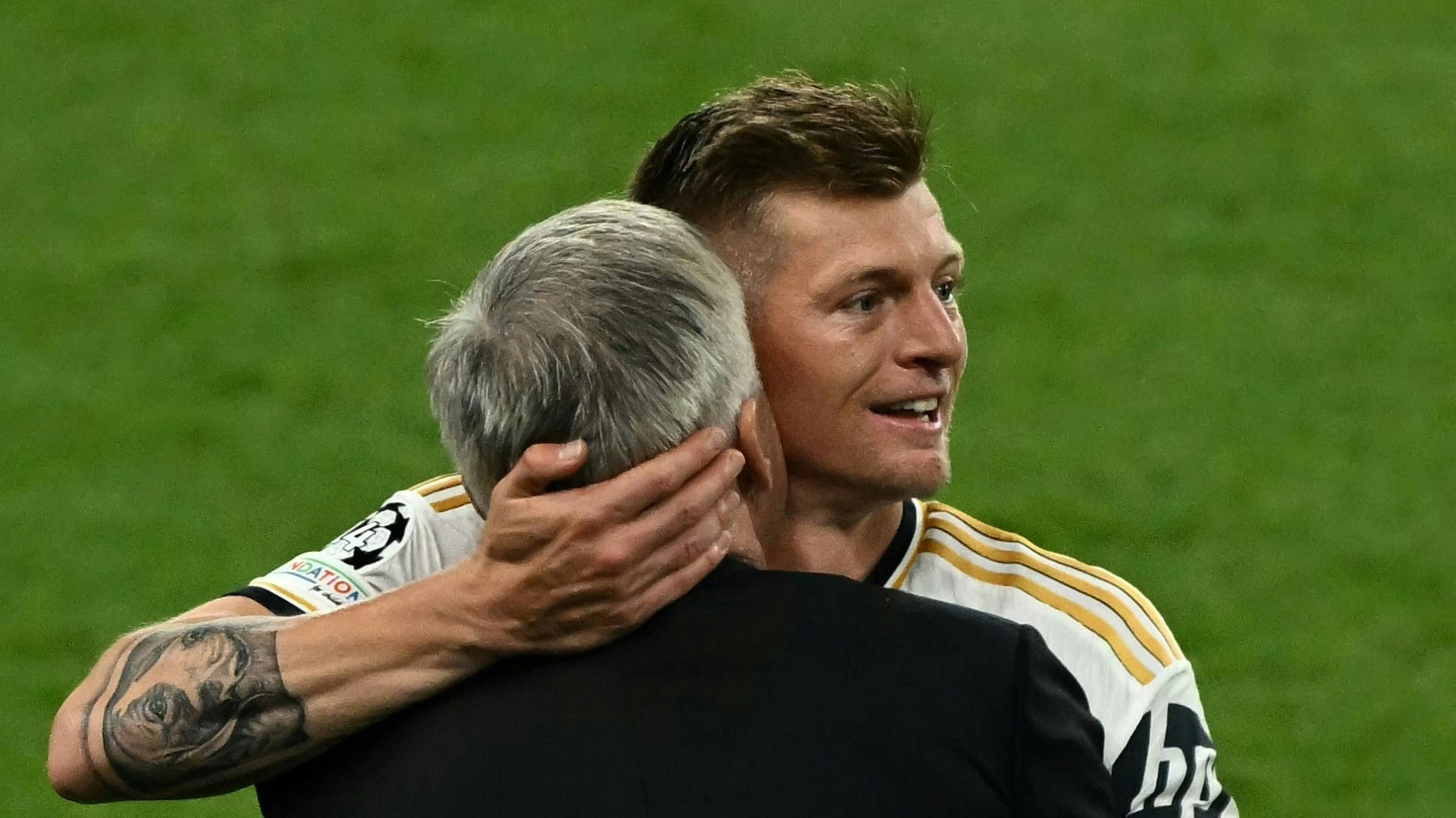 Ancelotti und Kroos in Wembley