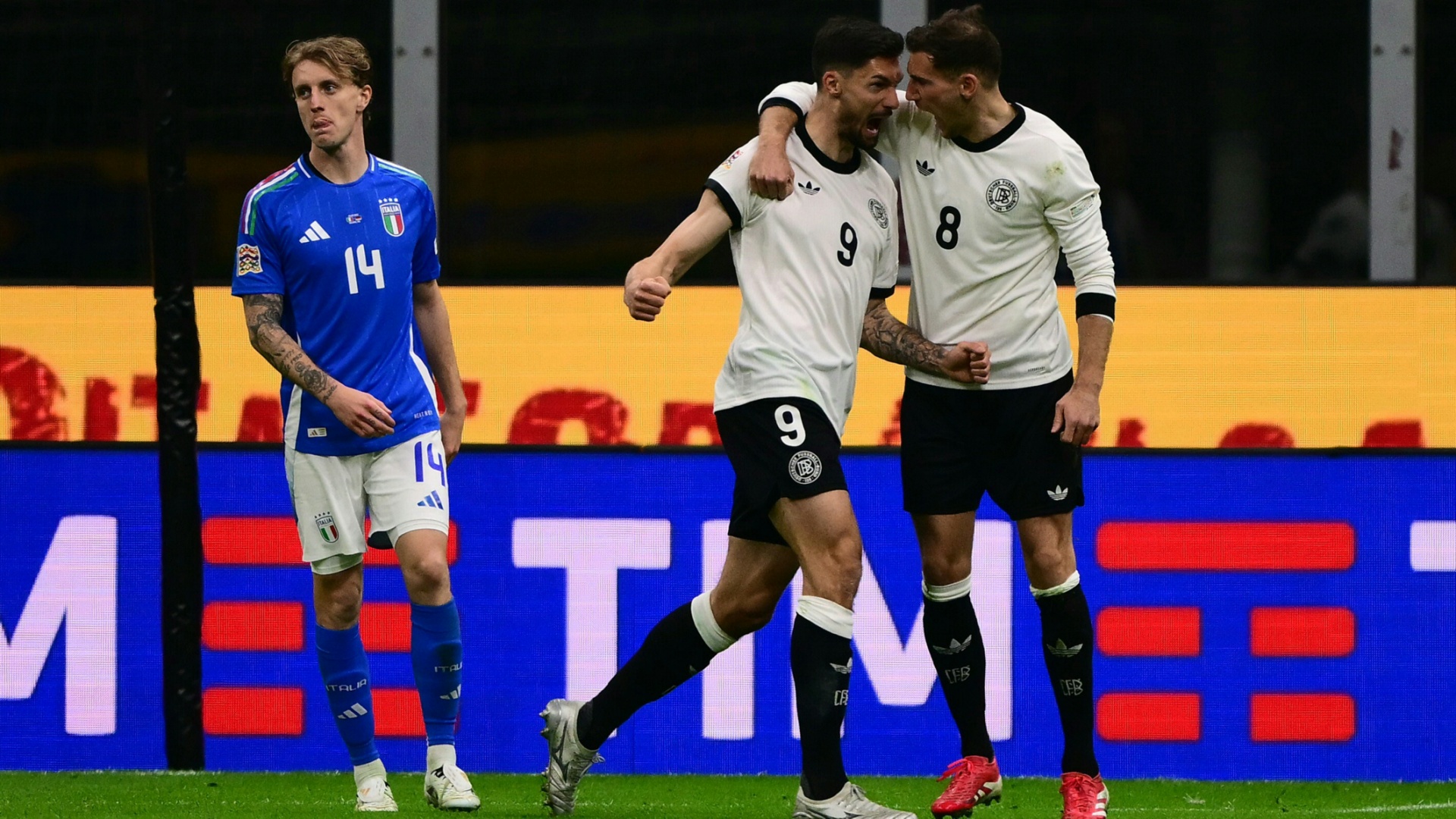 Die DFB-Torschützen: Kleindienst (M.) und Goretzka (r.) Die DFB-Torschützen: Kleindienst (M.) und Goretzka (r.)