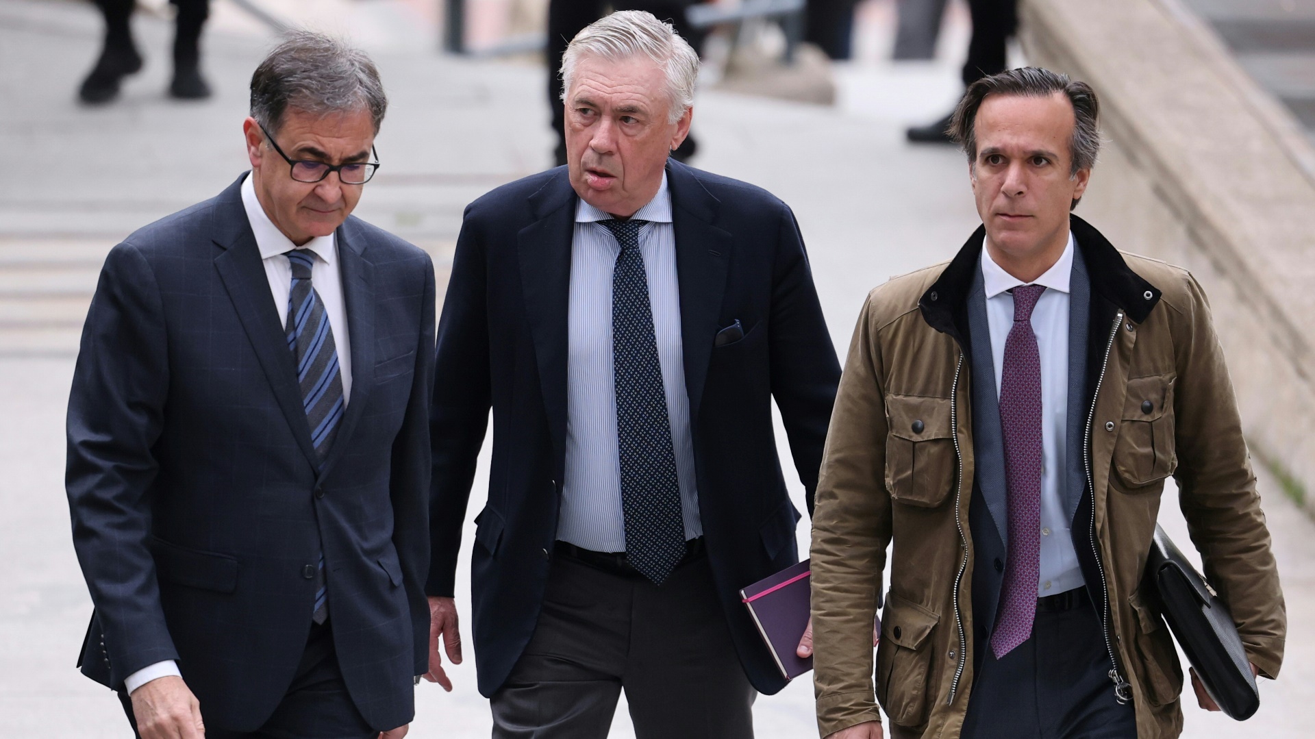 Ancelotti auf dem Weg ins Gerichtsgebäude Ancelotti auf dem Weg ins Gerichtsgebäude